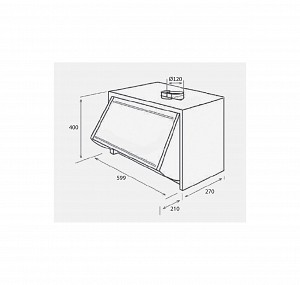 Davoline P140 A Πτυσσόμενος απορροφητήρας Silver