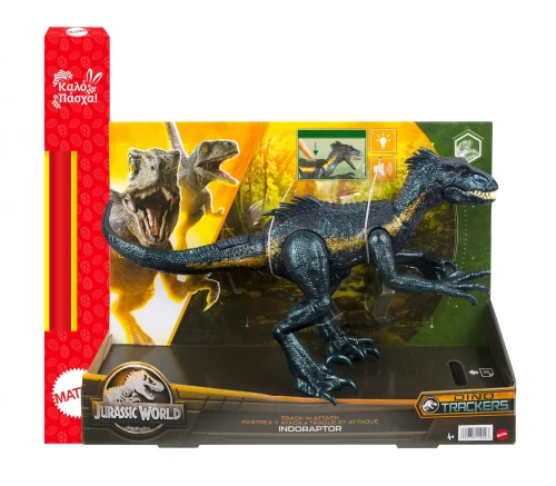Παιχνιδολαμπάδα Mattel Jurassic World: Dino Trackers Track N Attack - Indorraptor (HKY11)