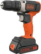 Black & Decker Δραπανοκατσάβιδο Μπαταρίας 18V 1x1.5Ah BCD001C1-QW