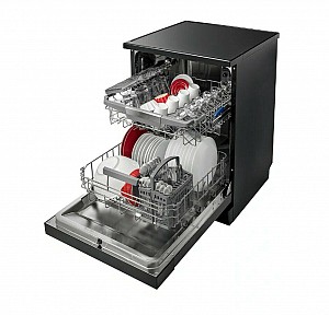 Brandt BCF422DQD Ελεύθερο Πλυντήριο Πιάτων για 14 Σερβίτσια Π59.8xY84.5εκ. Μαύρο
