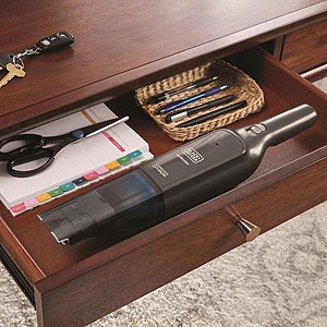 Black and Decker 12V Επαναφορτιζόμενο Σκουπάκι Slim Pelican HLVC320B11-QW