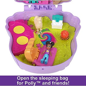 Παιχνιδολαμπάδα Polly Pocket Mini O Κόσμος της Polly Camp Adventure Lama (FRY35/HKV33)