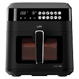 Life Vision XL Φριτέζα Αέρος με Αποσπώμενο Κάδο 6.3lt Μαύρη