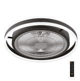 Gruppe RX3310 Ανεμιστήρας Οροφής 50cm με Φως και Τηλεχειριστήριο Μαύρος