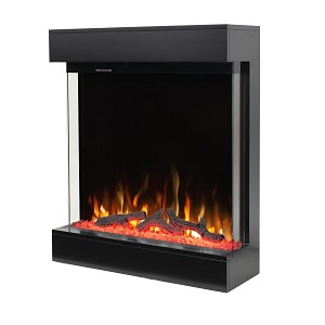 Hitense Ηλεκτρικό Τζάκι Τριών Όψεων Paris Black Edition MDF 1600W 3D