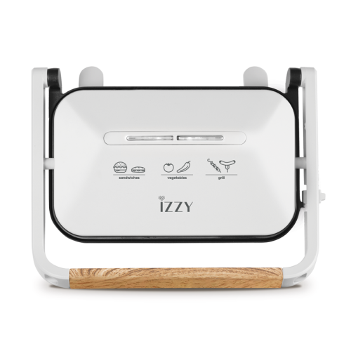Izzy IZ-2013 Τοστιέρα για 2 Τοστ 1300W Λευκή (224145)