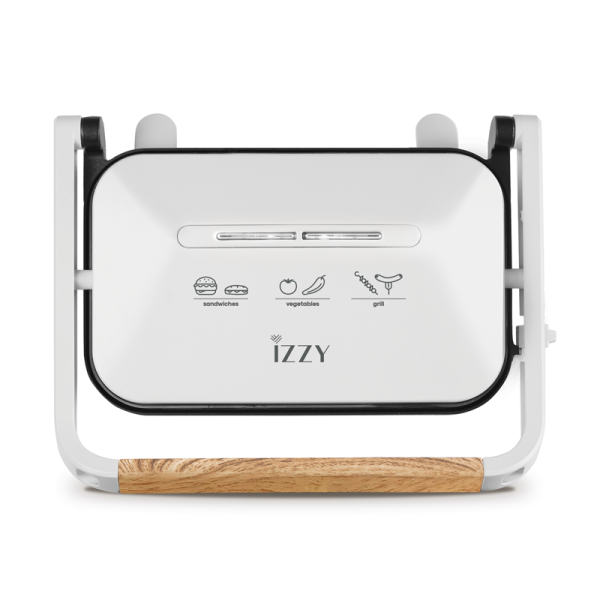 Izzy IZ-2013 Τοστιέρα για 2 Τοστ 1300W Λευκή (224145)