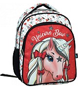 Back Me Up Unicorn Bow Σχολική Τσάντα Πλάτης Νηπιαγωγείου σε Κόκκινο χρώμα 357-14054