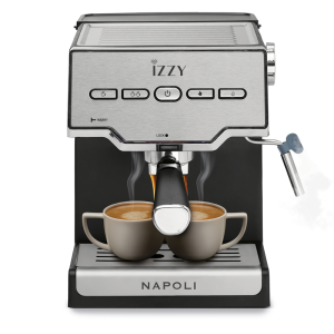Izzy Napoli IZ-6011 Αυτόματη Μηχανή Espresso 1000W Ασημί (224895)