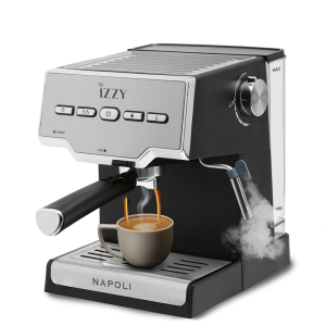 Izzy Napoli IZ-6011 Αυτόματη Μηχανή Espresso 1000W Ασημί (224895)