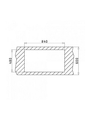 Pyramis Athena Extra 86x50 2B Ένθετος Νεροχύτης Γυαλισμένος 107162401