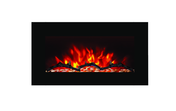 Hitense Ηλεκτρικό Τζάκι Επιτοίχιο EX150-SLIM3DLOG L.E.D 2000W