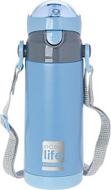 Ecolife Πλαστικό Παγούρι σε Blue χρώμα 400ml 33-BO-3008