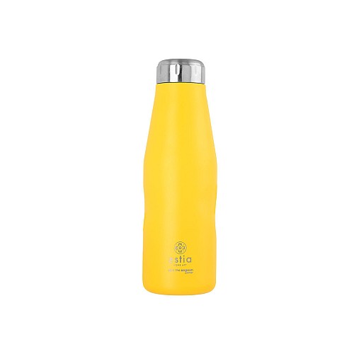ESTIA ΘΕΡΜΟΣ TRAVEL FLASK SAVE THE AEGEAN 500ml PINEAPPLE YELLOW 01-9007