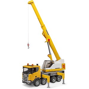 BRUDER Scania Super 560R Liebherr crane truck with light & sound module 03571