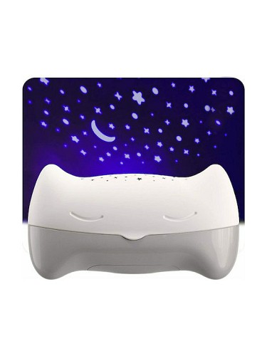 Benbat Παιδικό Φωτιστικό Projector Hooty με Προβολή Αστεριών Λευκό PS188