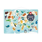 Janod Μαγνητικό Παιχνίδι Κατασκευών Baby Animals J05468