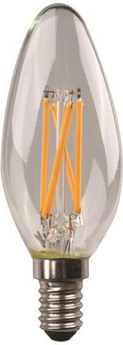 Eurolamp Λάμπα LED για Ντουί E14 και Σχήμα C37 Φυσικό Λευκό 806lm 147-78112
