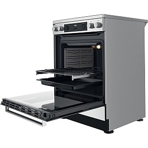 Whirlpool Κουζίνα 83lt με Κεραμικές Εστίες Π60εκ. Inox WS68V8CCXT