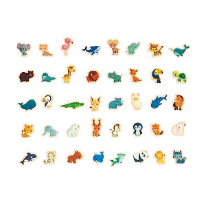 Janod Μαγνητικό Παιχνίδι Κατασκευών Baby Animals J05468