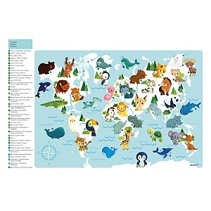 Janod Μαγνητικό Παιχνίδι Κατασκευών Baby Animals J05468