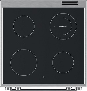 Whirlpool Κουζίνα 83lt με Κεραμικές Εστίες Π60εκ. Inox WS68V8CCXT