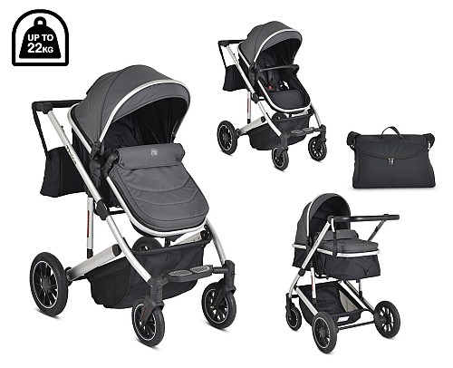 Moni Thira Ρυθμιζόμενο Καρότσι 2 σε 1 Grey 3800146236045