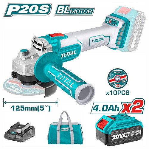Total Τροχός 125mm Μπαταρίας 2x4Ah TAGLI2012582