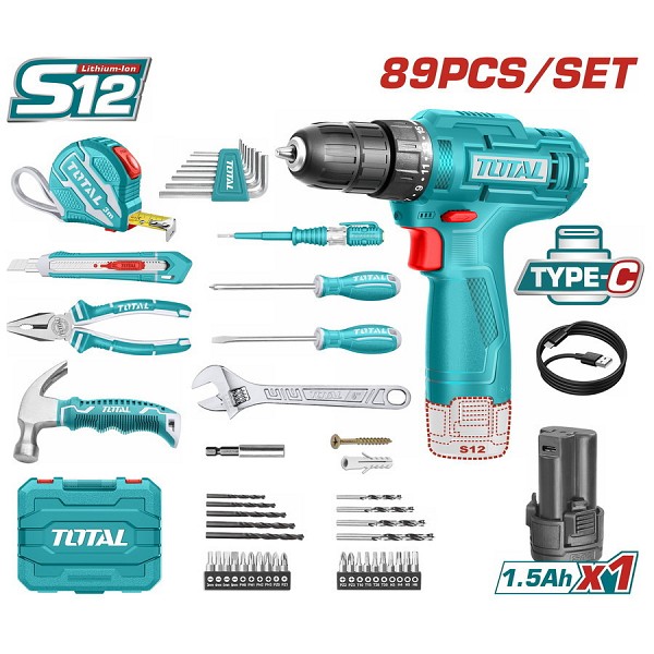Total Δραπανοκατσάβιδο Μπαταρίας 12V THKTHP10892