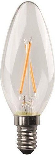 Eurolamp Λάμπα LED για Ντουί E14 και Σχήμα C37 Θερμό Λευκό 806lm Dimmable 147-78173