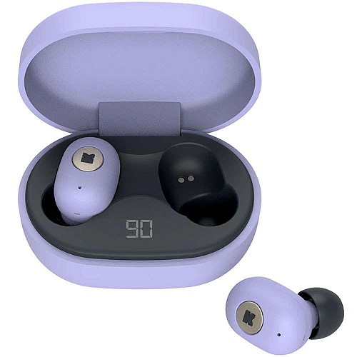 Kreafunk aBEAN In-ear Bluetooth Handsfree Ακουστικά με Θήκη Φόρτισης Μωβ 17-KFLP11