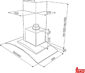 Teka NC 680 Απορροφητήρας Καμινάδα 60cm Inox