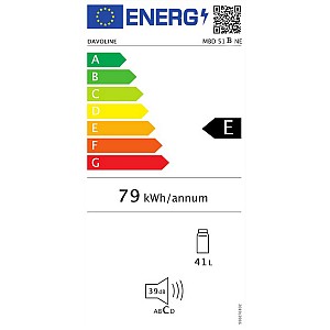 Davoline Bl Ne Mini Bar 41lt Υ51xΠ44xΒ47εκ. Μαύρο MBD 51
