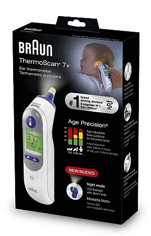 Braun Thermoscan 7 IRT6525 Ψηφιακό Θερμόμετρο Αυτιού Κατάλληλο για Μωρά