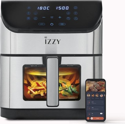 Izzy IZ-8229 Φριτέζα Αέρος με Wi-Fi 8lt Ασημί (224317)