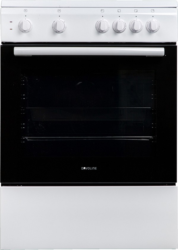 Davoline DAE 600 W Κουζίνα 72lt με Εμαγιέ Εστίες Π60εκ. Λευκή