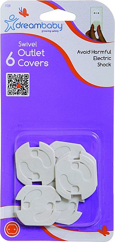 Dreambaby Προστατευτικά Καλύμματα για Πρίζες από Πλαστικό σε Λευκό Χρώμα 6τμχ (BR74713)