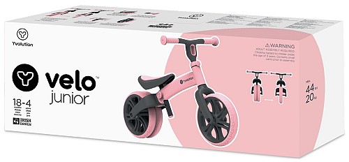 Yvolution Velo Junior New Ποδήλατο Ισορροπίας Ροζ (53.YT16P2)