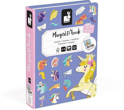 Janod Μαγνητικό Βιβλίο Magnet Book Μονόκεροι (44 Μαγνητάκια) J02584