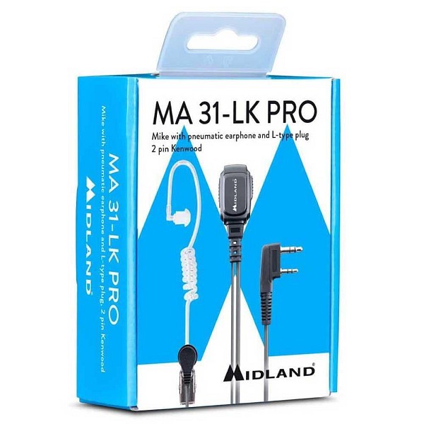 MIDLAND MA 31-LK Pro ακουστικό σπιράλ 2 Pin Kenwood