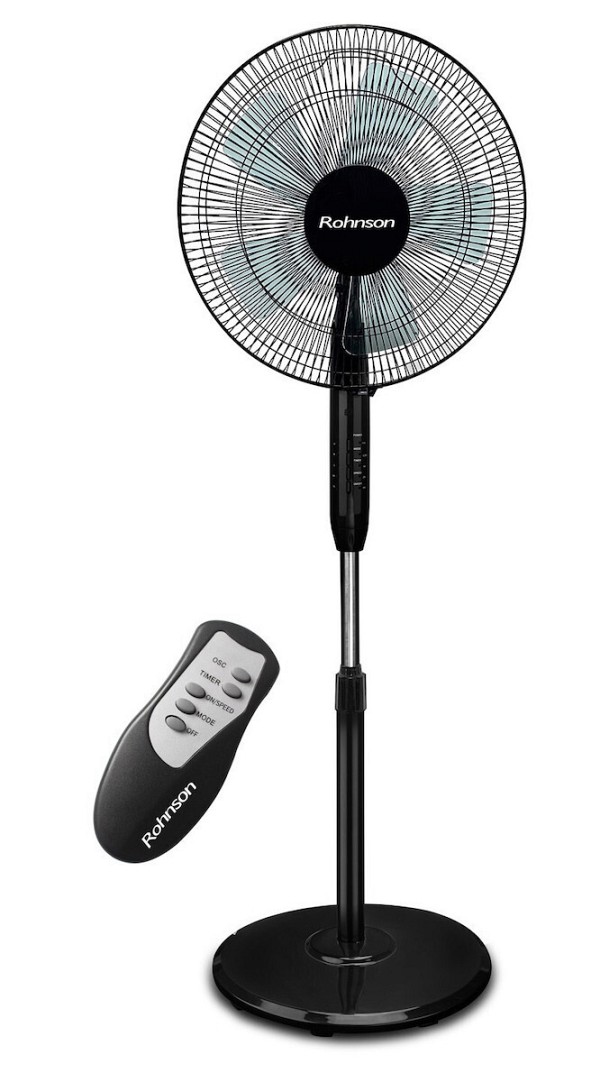 Rohnson R-869 Ανεμιστήρας Ορθοστάτης 45W Διαμέτρου 40cm με Τηλεχειριστήριο