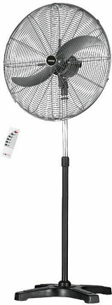 HOBBY HSF-80554 Ανεμιστήρας Ορθοστάτης με Τηλεχειριστήριο 50cm 140W Μαύρο
