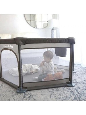 Dreambaby Παρκοκρέβατο με Στρώμα Γκρι 140x140cm BR78156