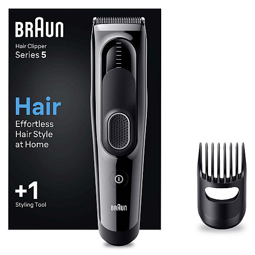 Braun HC5310 Επαναφορτιζόμενη Κουρευτική Μηχανή Μαύρη