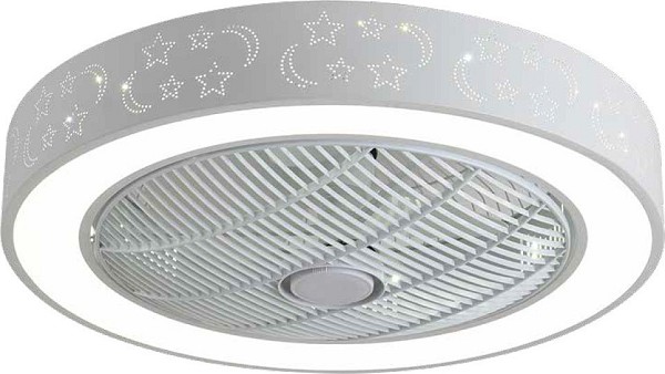 Lineme Aurora 02-00172 Ανεμιστήρας Οροφής 30cm με Φως και Τηλεχειριστήριο Λευκός