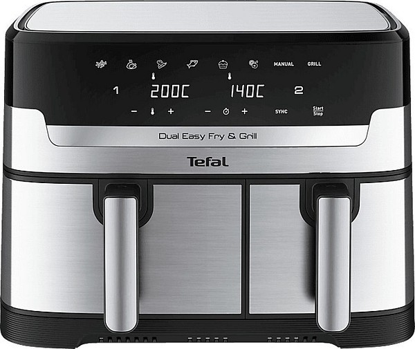 Tefal EY905D Easy Fry Φριτέζα Αέρος με Διπλό Αποσπώμενο Κάδο 8.3lt