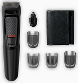 Philips Multigroom Series 3000 6 in 1 Σετ Επαναφορτιζόμενης Κουρευτικής Μηχανής Μαύρο MG3710/15