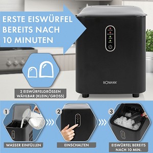 Bomann EWB 6068 CB Ice Cube Maker 8 Cubes (4004470179071)