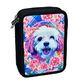 Back Me Up Σχολική Κασετίνα Διπλή με 2 Θήκες Γεμάτη LOVE DOG 357-16100