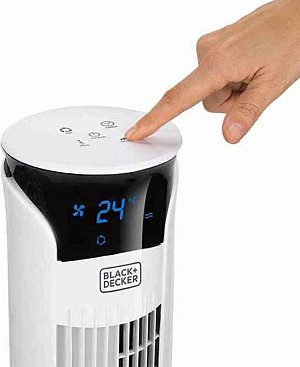 Black & Decker BXEFT48E Ανεμιστήρας Πύργος 45W με Τηλεχειριστήριο 8432406440135